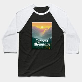 Cypress Mountain ski British Columbia Baseball T-Shirt